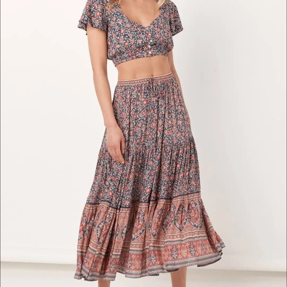 Spell Jasmine Maxt Skirt Xs